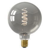 Calex Spiral Filament LED Bulb - E27 - G125 - Titanium